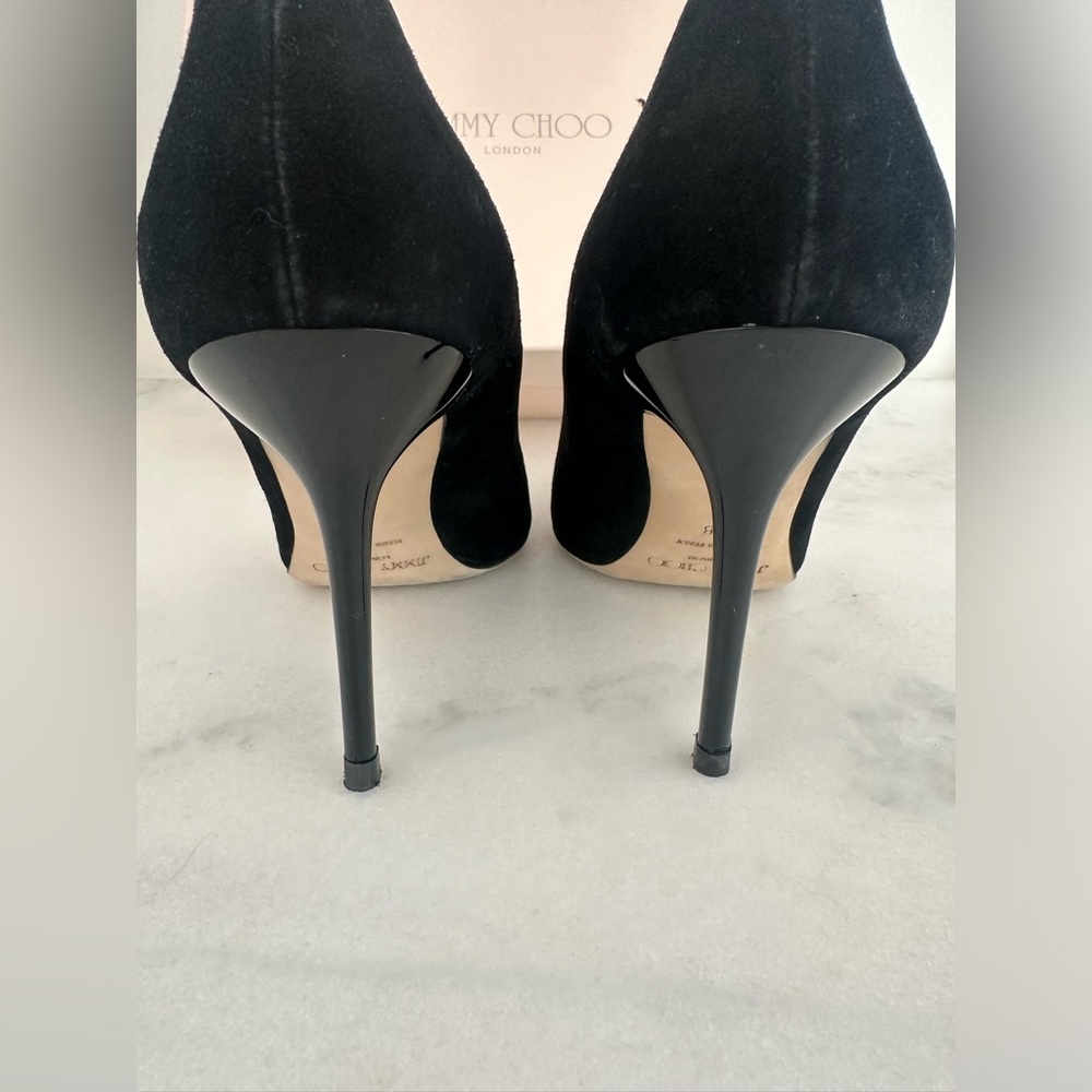 Jimmy Choo black suede pointed heels size 8 - Picture 8 of 13